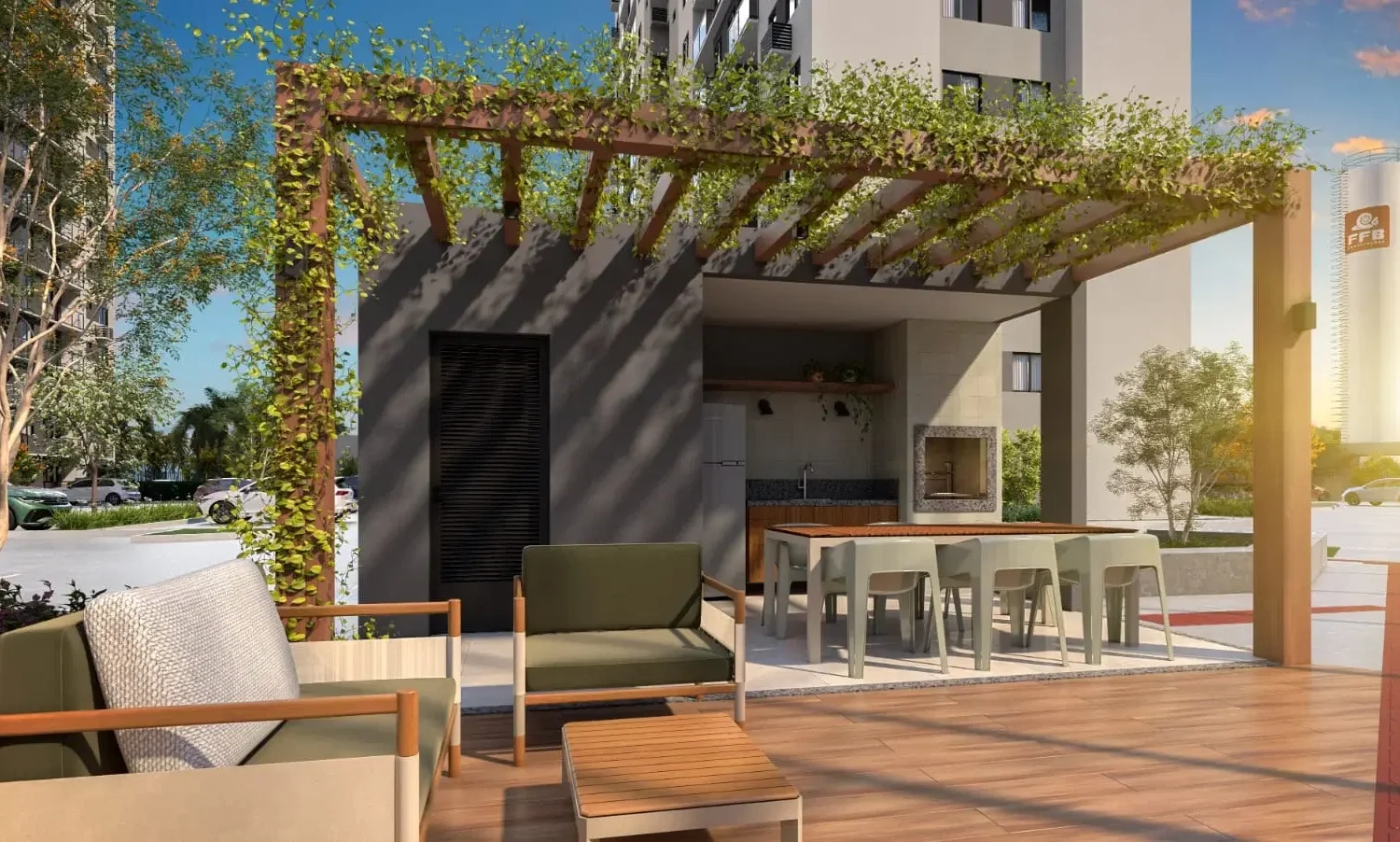 espaco gourmet quadra com lounge